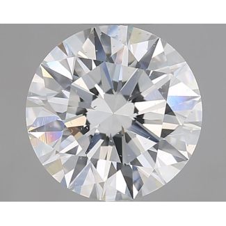 1.51 Carat Round E SI2 EX GIA Natural Diamond