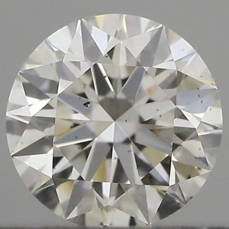 0.34 Carat Round H VS2 EX GIA Natural Diamond