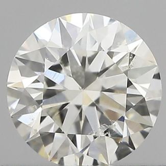 0.40 Carat Round G SI1 EX IGI Natural Diamond