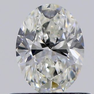 0.51 Carat Oval H VS2 - EX VG GIA Natural Diamond