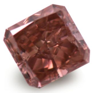 0.29 Carat Radiant Fancy Deep Pink SI1 - GD GIA Natural Diamond