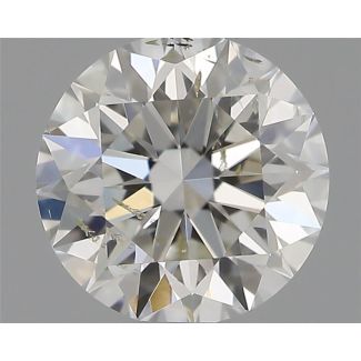 0.50 Carat Round G SI2 EX IGI Natural Diamond