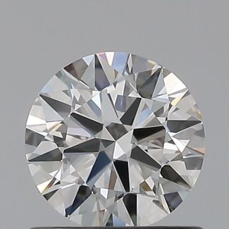 0.7 Carat Round F VVS2 EX VG GIA Natural Diamond