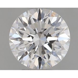 0.55 Carat Round E VVS2 EX GIA Natural Diamond