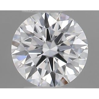 0.21 Carat Round E VVS1 EX GIA Natural Diamond