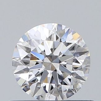 0.5 Carat Round E SI1 EX GIA Natural Diamond