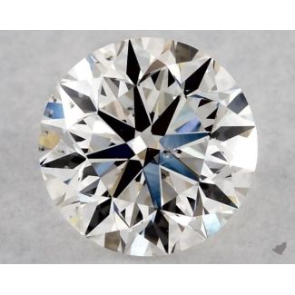 0.70 Carat Round H SI2 VG EX GIA Natural Diamond