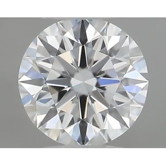 0.24 Carat Round F VVS1 EX GIA Natural Diamond