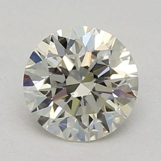 0.40 Carat Round I VVS2 VG EX GIA Natural Diamond