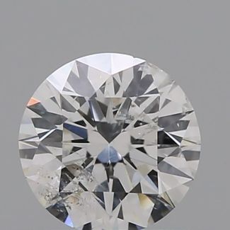 0.41 Carat Round F I1 EX GIA Natural Diamond