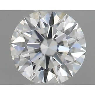 0.18 Carat Round F IF EX GIA Natural Diamond