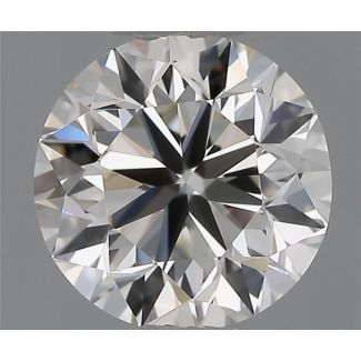 0.90 Carat Round H VVS2 VG EX IGI Natural Diamond