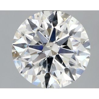 1.72 Carat Round H SI1 EX GIA Natural Diamond