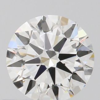 0.6 Carat Round H VVS2 EX GIA Natural Diamond