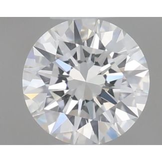 0.34 Carat Round F VVS1 EX GIA Natural Diamond