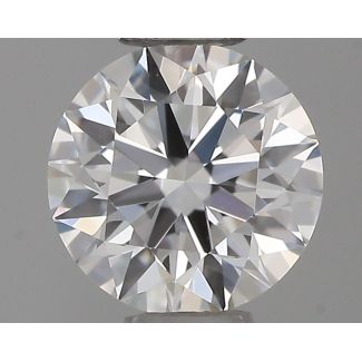 0.36 Carat Round F VVS1 EX GIA Natural Diamond