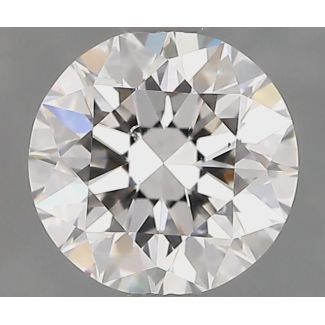 0.90 Carat Round G SI1 EX GIA Natural Diamond