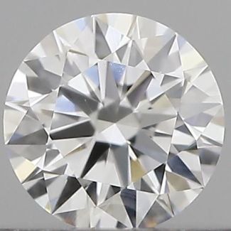 0.23 Carat Round D VVS2 EX GIA Natural Diamond