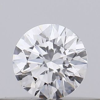 0.19 Carat Round E VVS2 EX GIA Natural Diamond