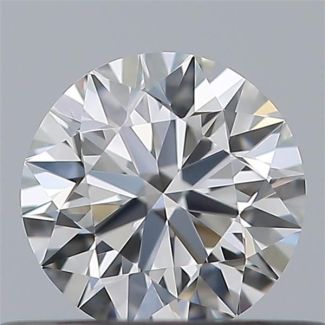 0.38 Carat Round F IF EX GIA Natural Diamond