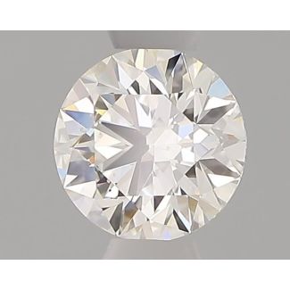 0.33 Carat Round H SI1 EX GIA Natural Diamond