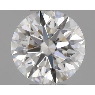 0.35 Carat Round F VVS1 EX IGI Natural Diamond