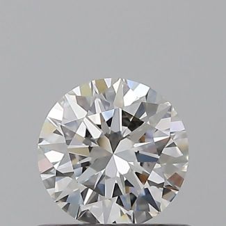 0.5 Carat Round F IF EX GIA Natural Diamond