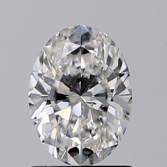 1.00 Carat Oval E SI2 - EX VG GIA Natural Diamond