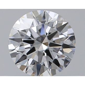 0.47 Carat Round D VVS1 EX GIA Natural Diamond