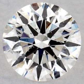 0.55 Carat Round F SI2 EX VG GIA Natural Diamond