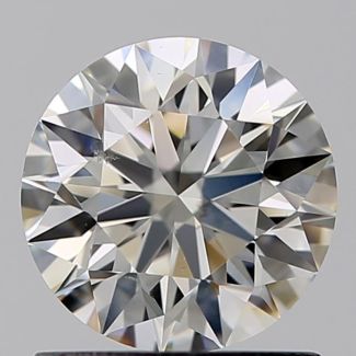 0.90 Carat Round I SI1 EX GIA Natural Diamond