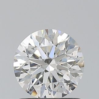 0.91 Carat Round G SI1 EX GIA Natural Diamond