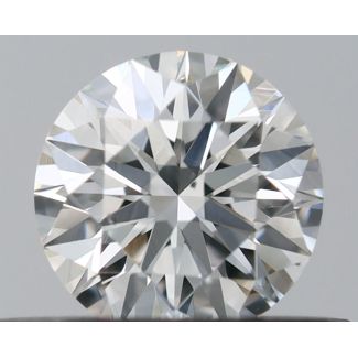 0.37 Carat Round E SI1 EX GIA Natural Diamond