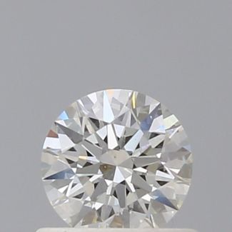 0.54 Carat Round H VS2 EX GIA Natural Diamond