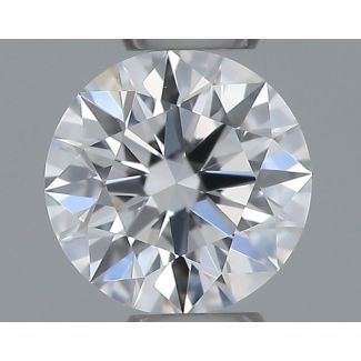 0.21 Carat Round D VVS1 EX VG GIA Natural Diamond