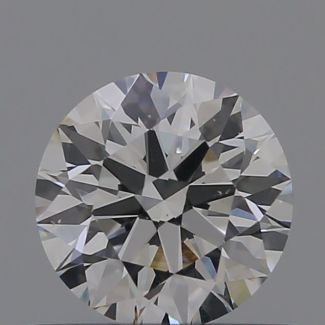 0.6 Carat Round I VVS1 EX GIA Natural Diamond