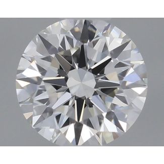 0.37 Carat Round I VS1 EX GIA Natural Diamond