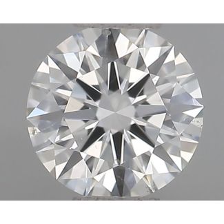 0.50 Carat Round G SI1 EX GIA Natural Diamond