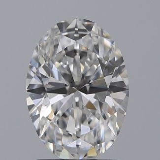 1.50 Carat Oval F VS1 - EX GIA Natural Diamond