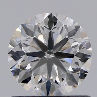 0.80 Carat Round D VVS2 VG EX GIA Natural Diamond