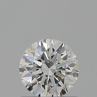 0.6 Carat Round H VVS2 EX GIA Natural Diamond