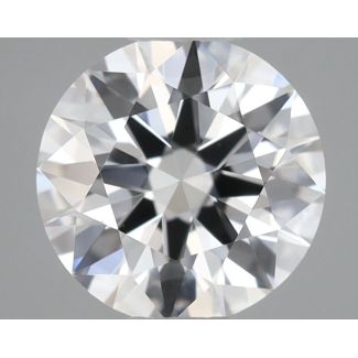 0.57 Carat Round F VVS1 EX GIA Natural Diamond