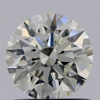 0.82 Carat Round K SI1 EX GIA Natural Diamond