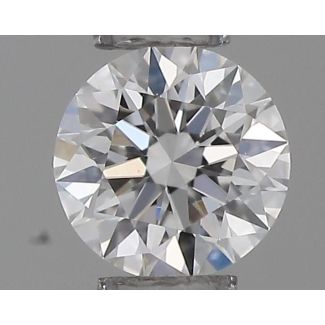 0.18 Carat Round D VVS2 EX GIA Natural Diamond