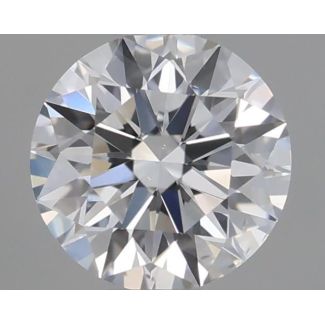 0.37 Carat Round E SI1 EX GIA Natural Diamond