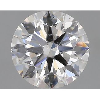 0.5 Carat Round F SI1 EX GIA Natural Diamond