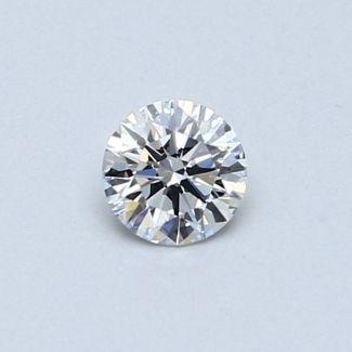 0.31 Carat Round D VVS2 EX GIA Natural Diamond