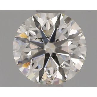 0.50 Carat Round G SI1 EX IGI Natural Diamond