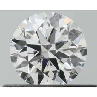 0.37 Carat Round F SI1 EX GIA Natural Diamond