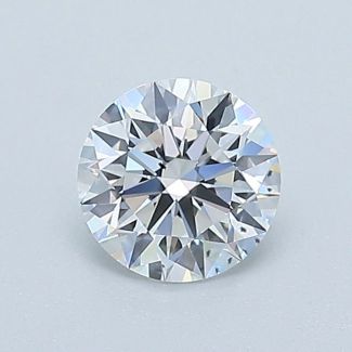 0.54 Carat Round D SI1 EX GIA Natural Diamond